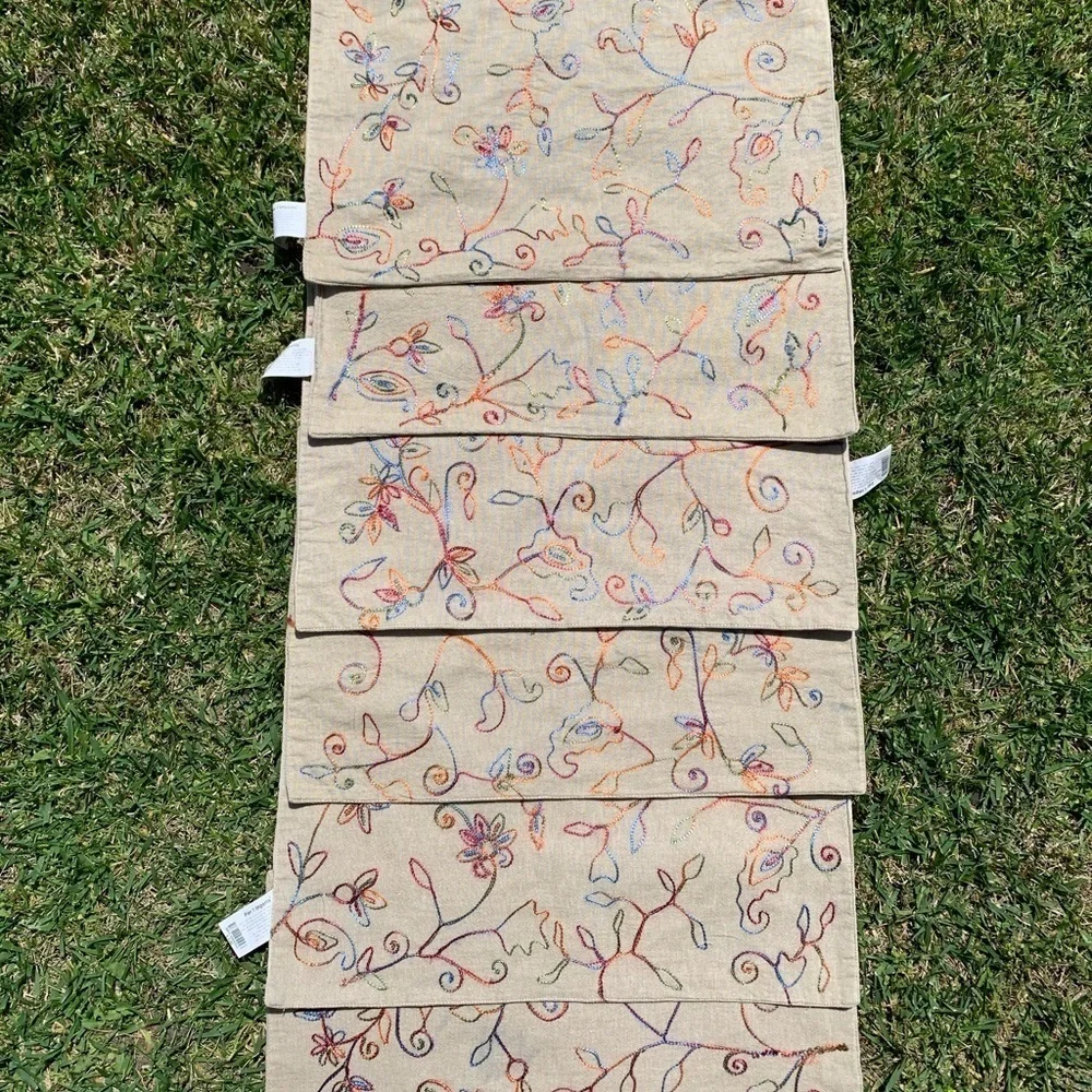 Pier 1 Embroidered Placemats Set